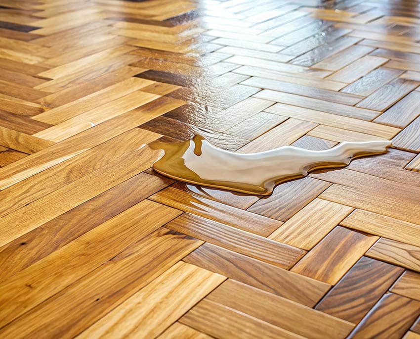 När parkettgolv absorberar fukt från exempelvis läckande rör, otillräcklig ventilation eller hög luftfuktighet, skapas en idealisk miljö för mögelsvampar att växa